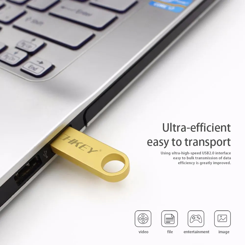 new TECHKEY usb flash drive 64GB 32GB 16GB 8GB 4GB pen drive pendrive флешка waterproof silver u disk memoria cel usb stick gift